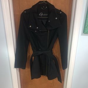 Guess Asymmetrical Belted Coat